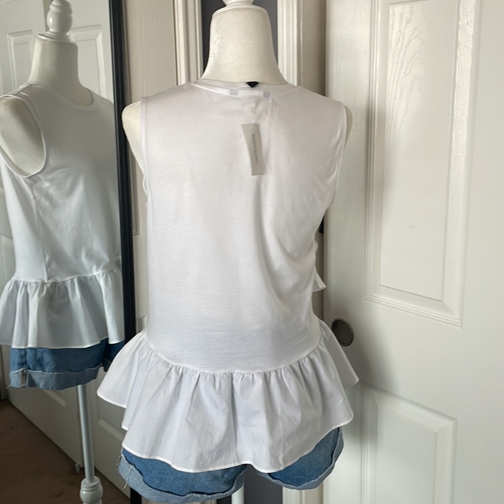 Banana Republic peplum white top - Picture 5 of 7